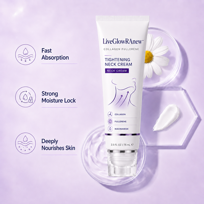 ✨ LiveGlowRAnew™ Instant Neck Lift Cream — 🧴 Infused with Retinol & Hyaluronic Acid | Firms the Neck, Reduces Wrinkles & Double Chin