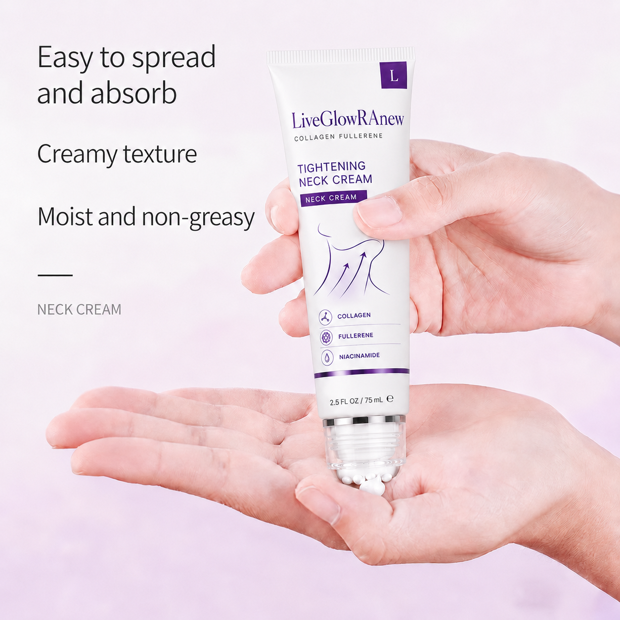 ✨ LiveGlowRAnew™ Instant Neck Lift Cream — 🧴 Infused with Retinol & Hyaluronic Acid | Firms the Neck, Reduces Wrinkles & Double Chin